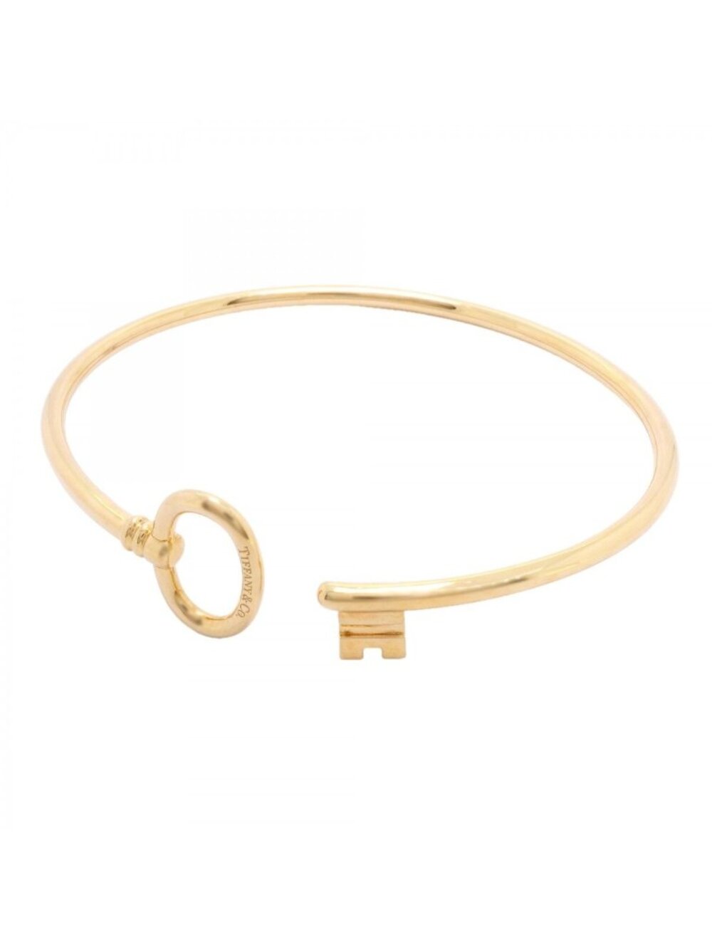 Tiffany & Co Bangle Key Wire 18k Yellow Gold Bracelet